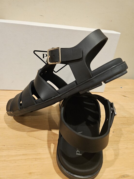 NEW PRADA Fisherman Man Sandals UK Size 8 main image 4